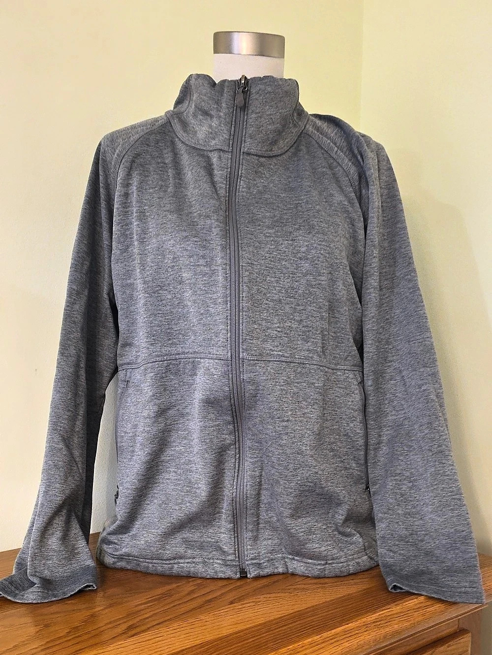 Kirkland Signature Women's Gray Full-Zip Jacket XL